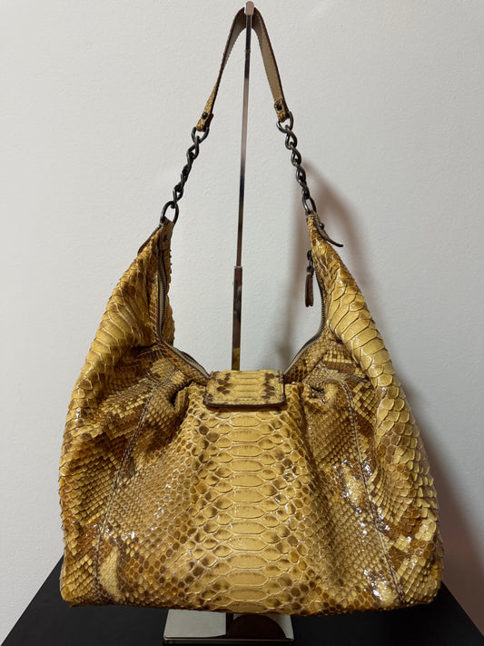 Fendi Borsa B Python Hobo