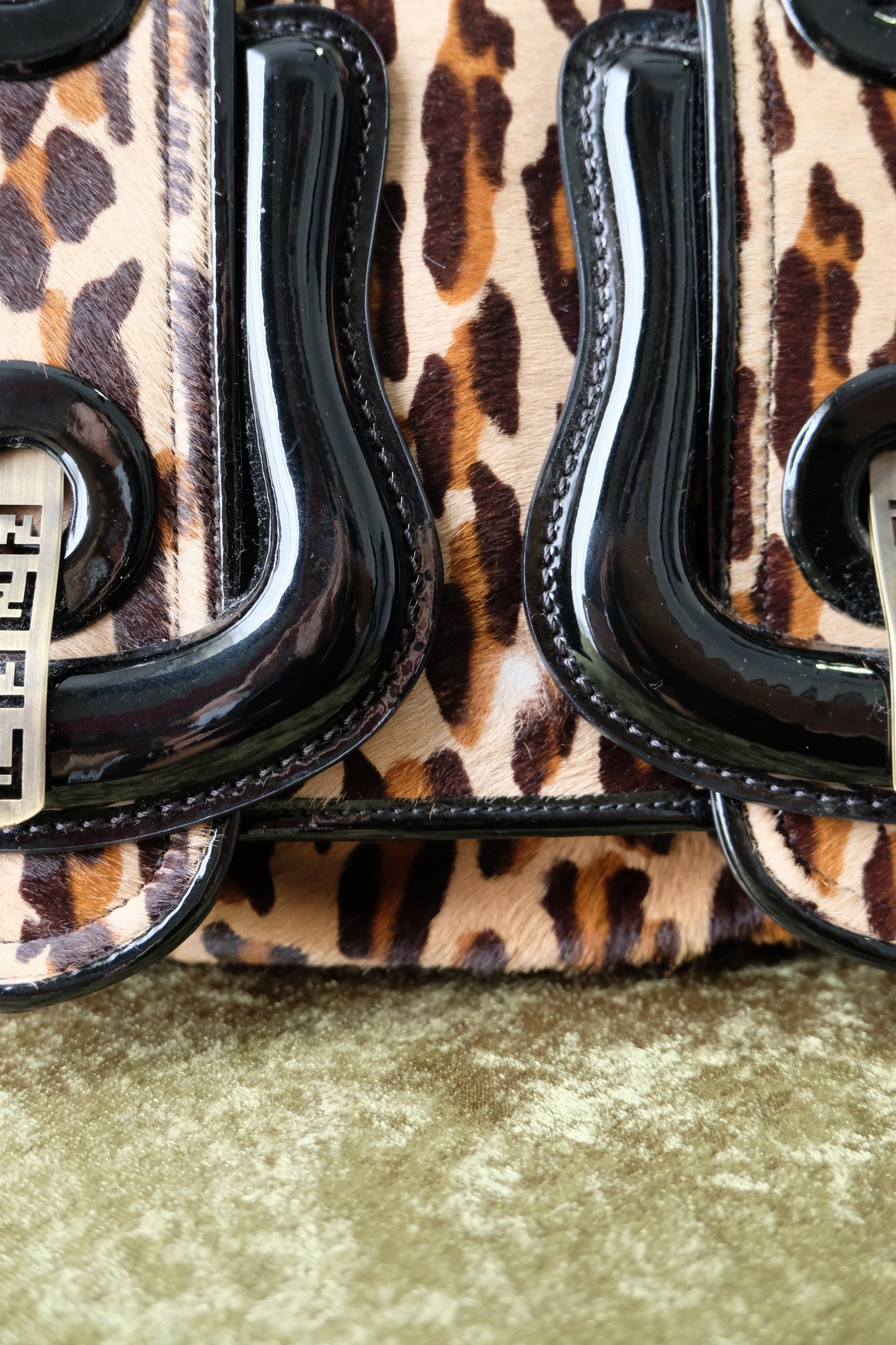 Fendi B Leopard Bag
