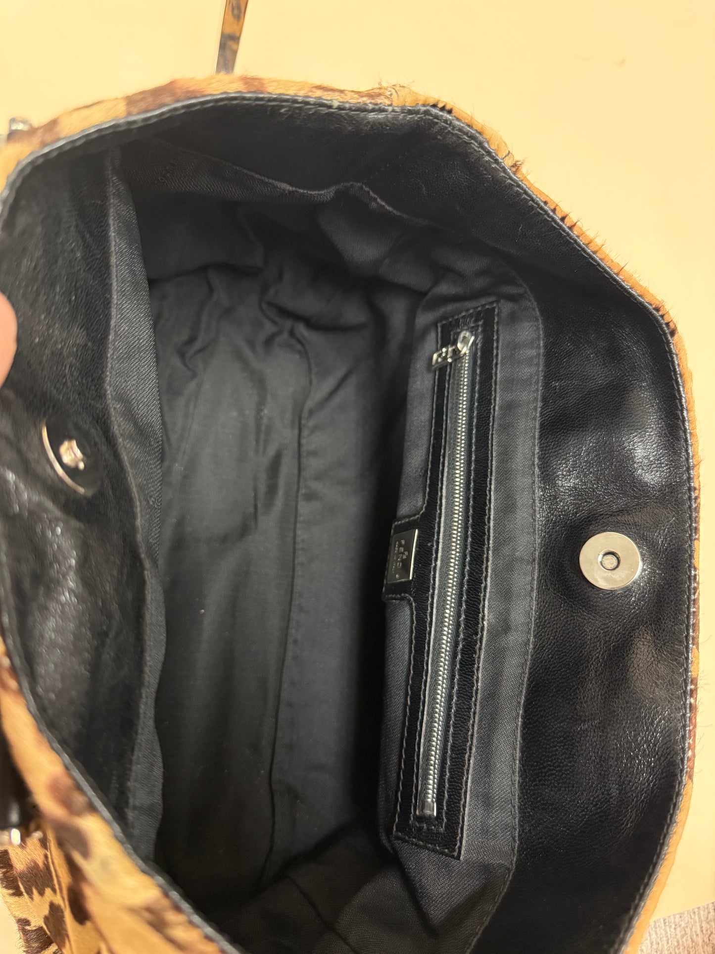 Fendi Top Handle Cheetah Print Bag