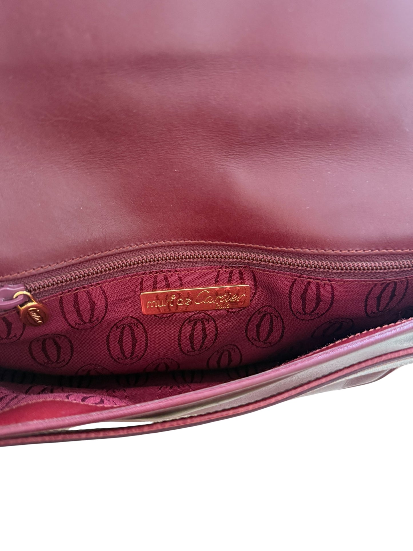 Cartier Must de Cartier Clutch Bordeaux Bag (Reserved)