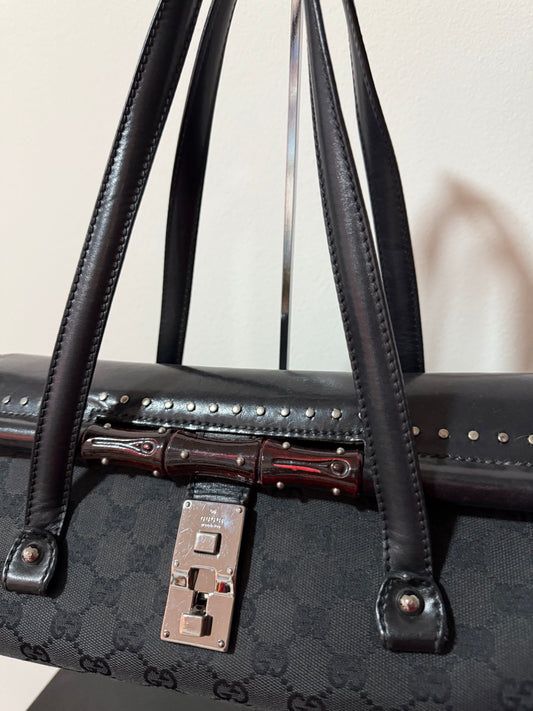 Gucci Bamboo Studs GG
Shoulder Bag