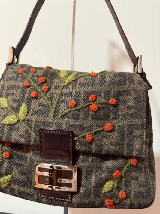 Fendi Zucca Wool Forever Mama Bag