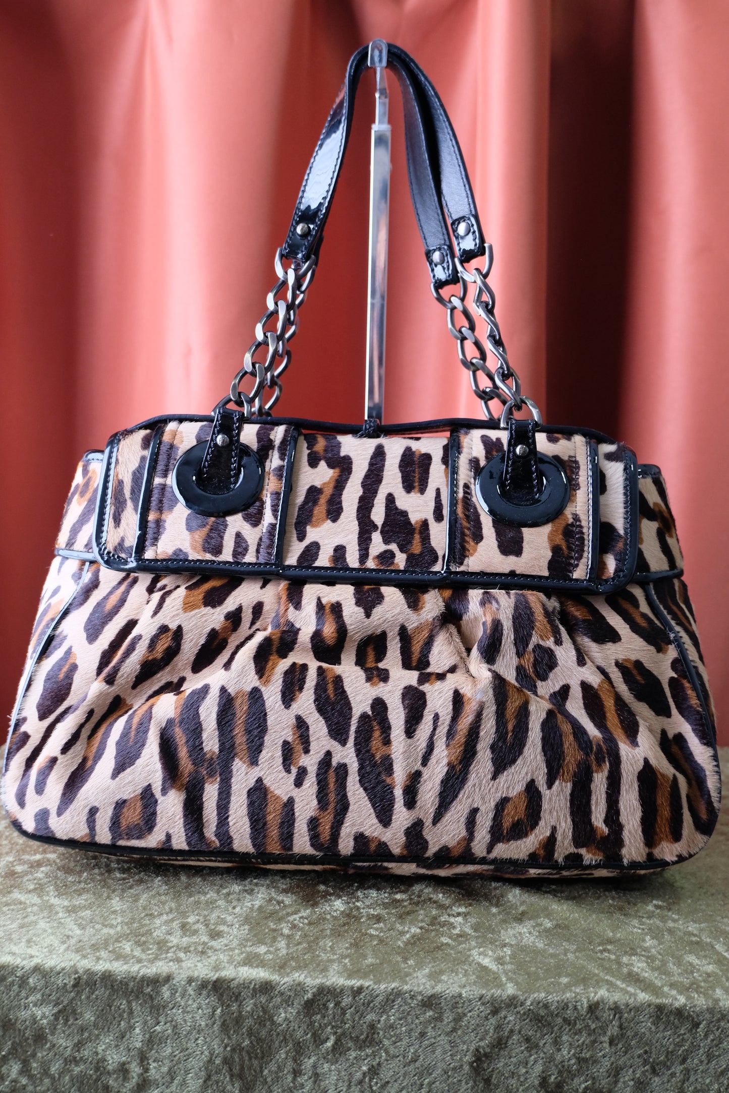 Fendi B Leopard Bag