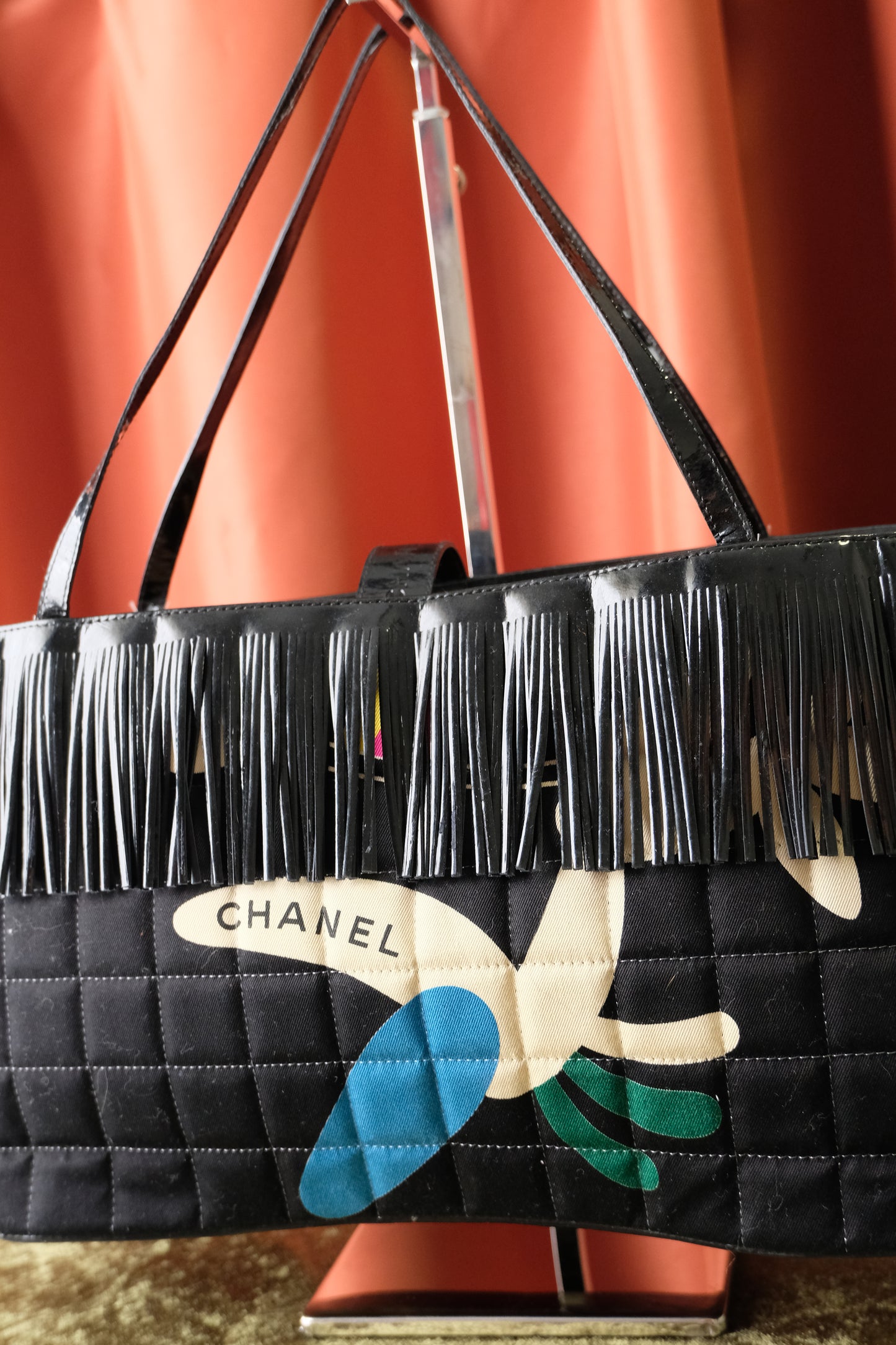 Chanel Square Quilted Fringe Bag
