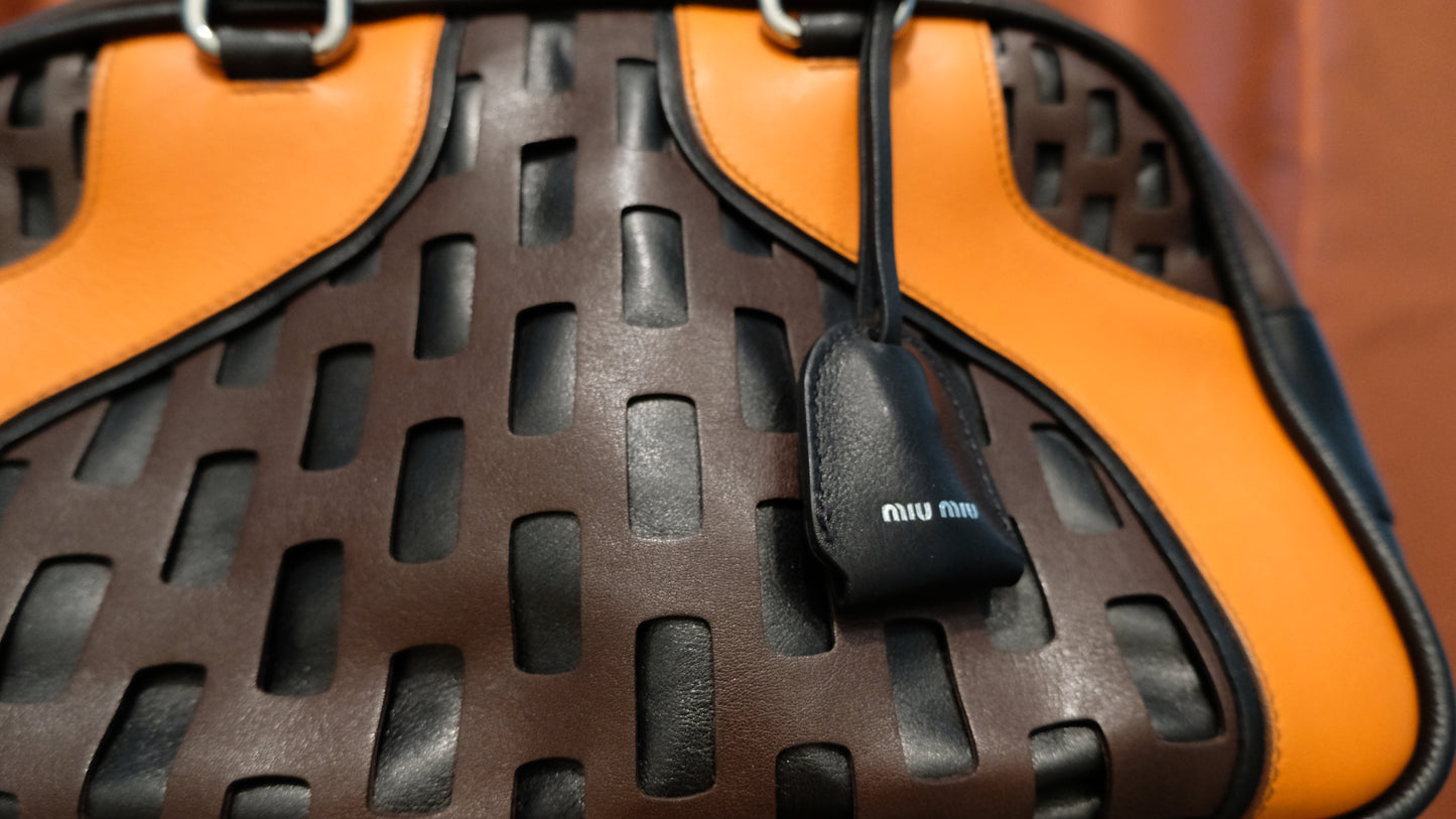 Miu Miu Lasercut Handle Bag