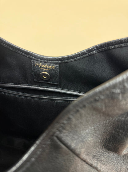 Yves Saint Laurent Mombasa Red Carved Handle Bag