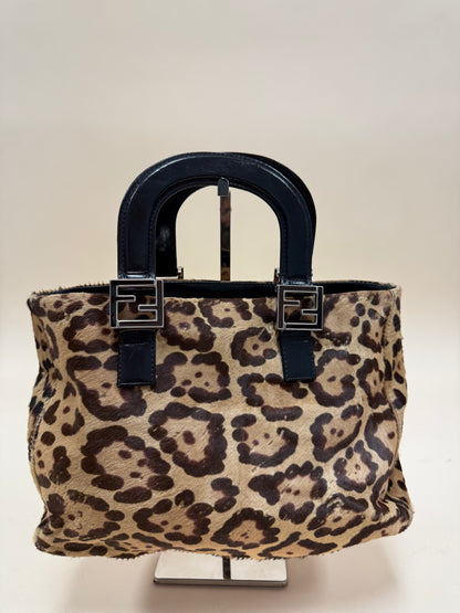 Fendi Top Handle Cheetah Print Bag