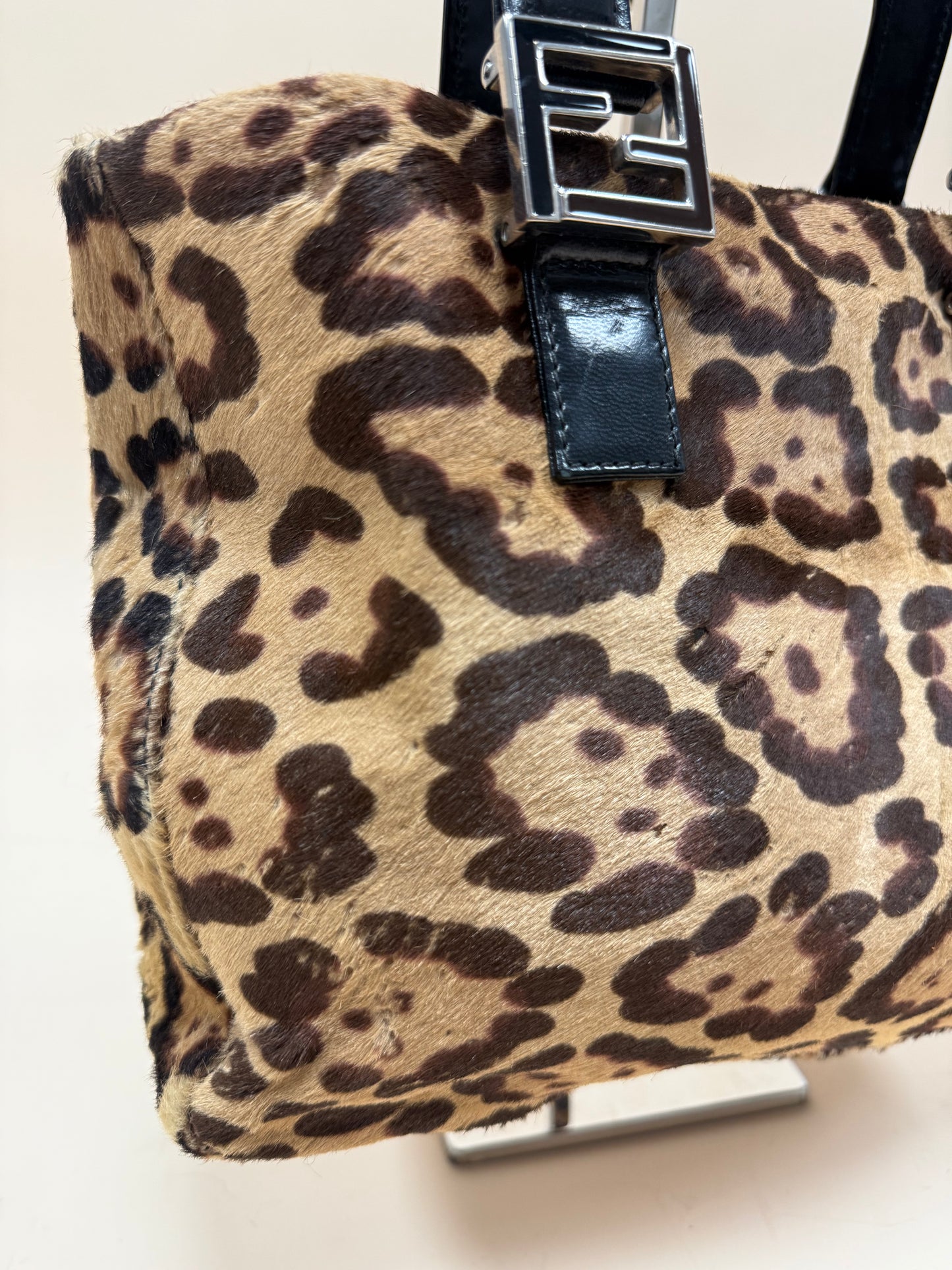 Fendi Top Handle Cheetah Print Bag