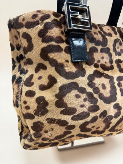 Fendi Top Handle Cheetah Print Bag