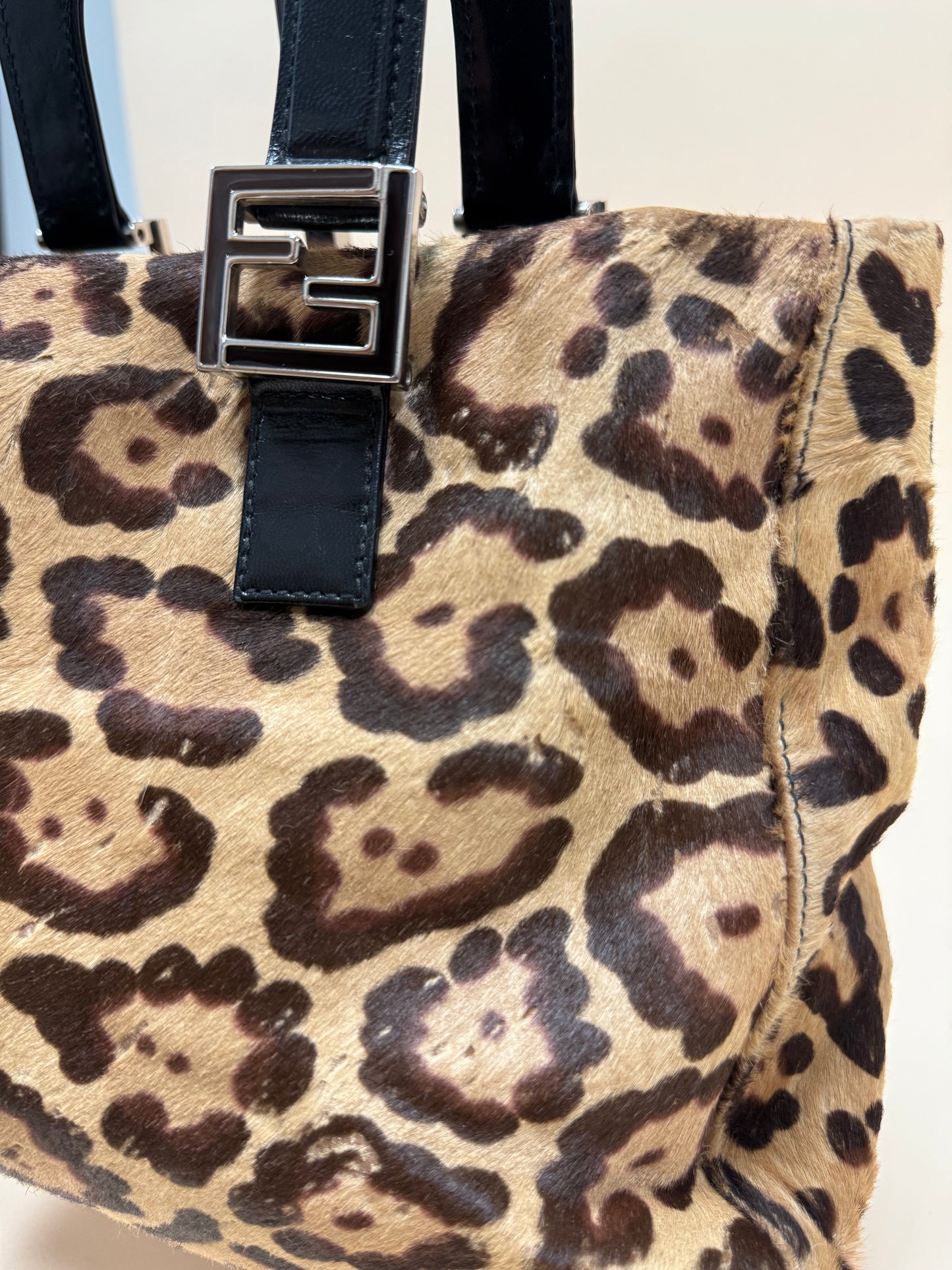 Fendi Top Handle Cheetah Print Bag
