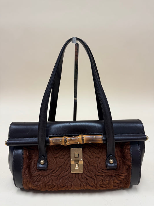 Gucci Pony Bamboo Bullet Bag