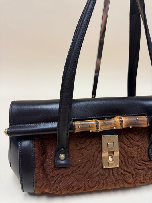 Gucci Pony Bamboo Bullet Bag