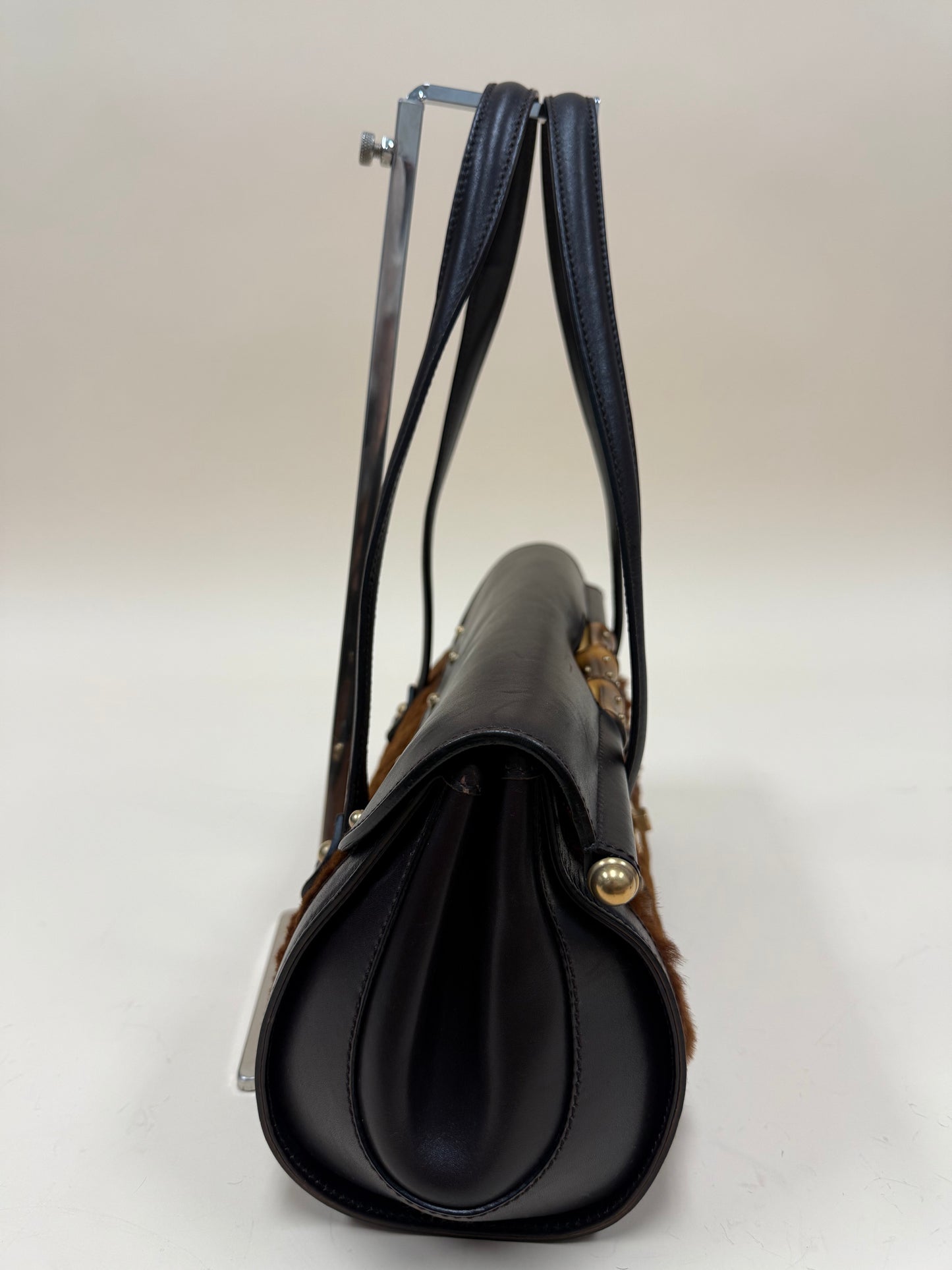 Gucci Pony Bamboo Bullet Bag
