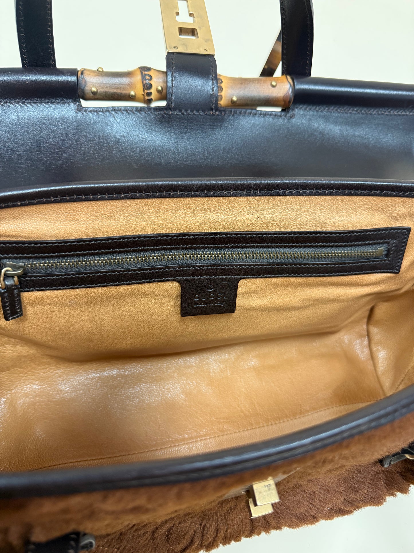 Gucci Pony Bamboo Bullet Bag